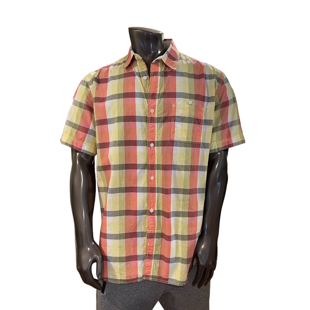 FCUK French Connection brand plaid shirt